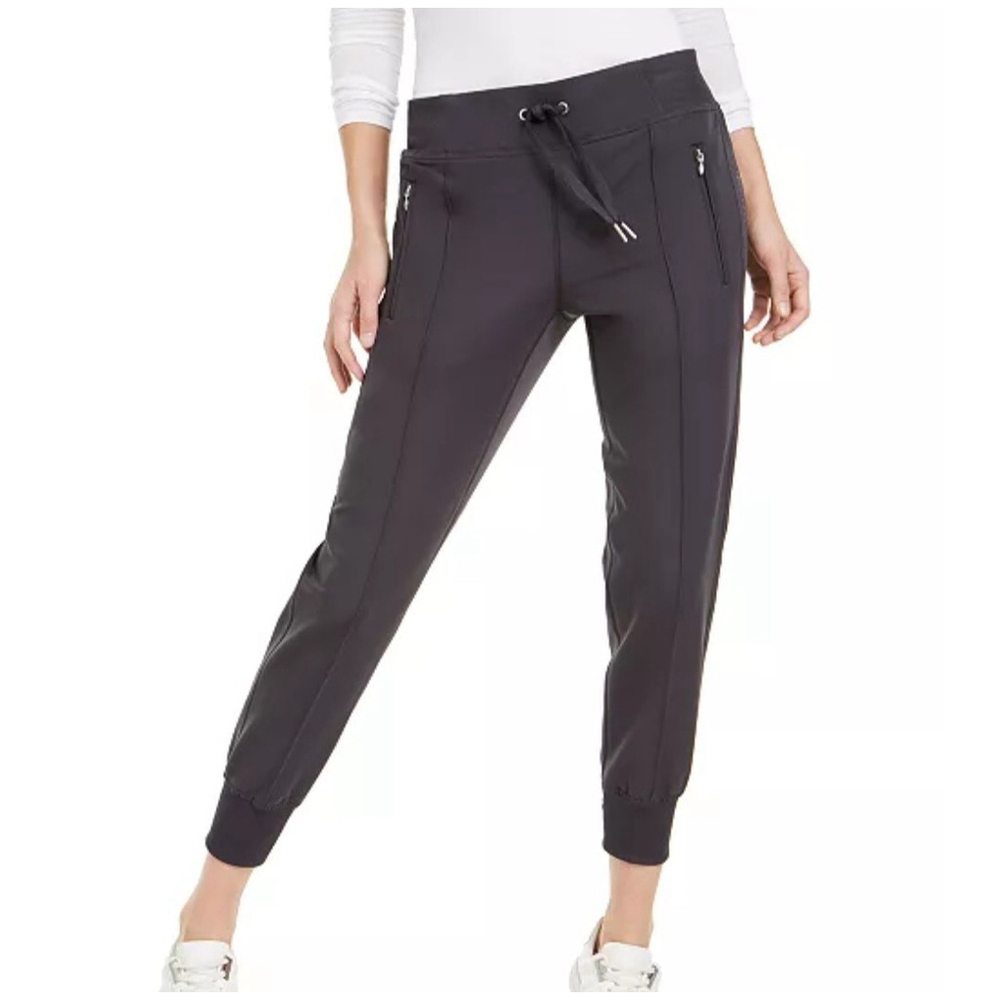 Calvin Klein Women Performance Pintuck Elastic Waist Drawstring Joggers XS NWT
